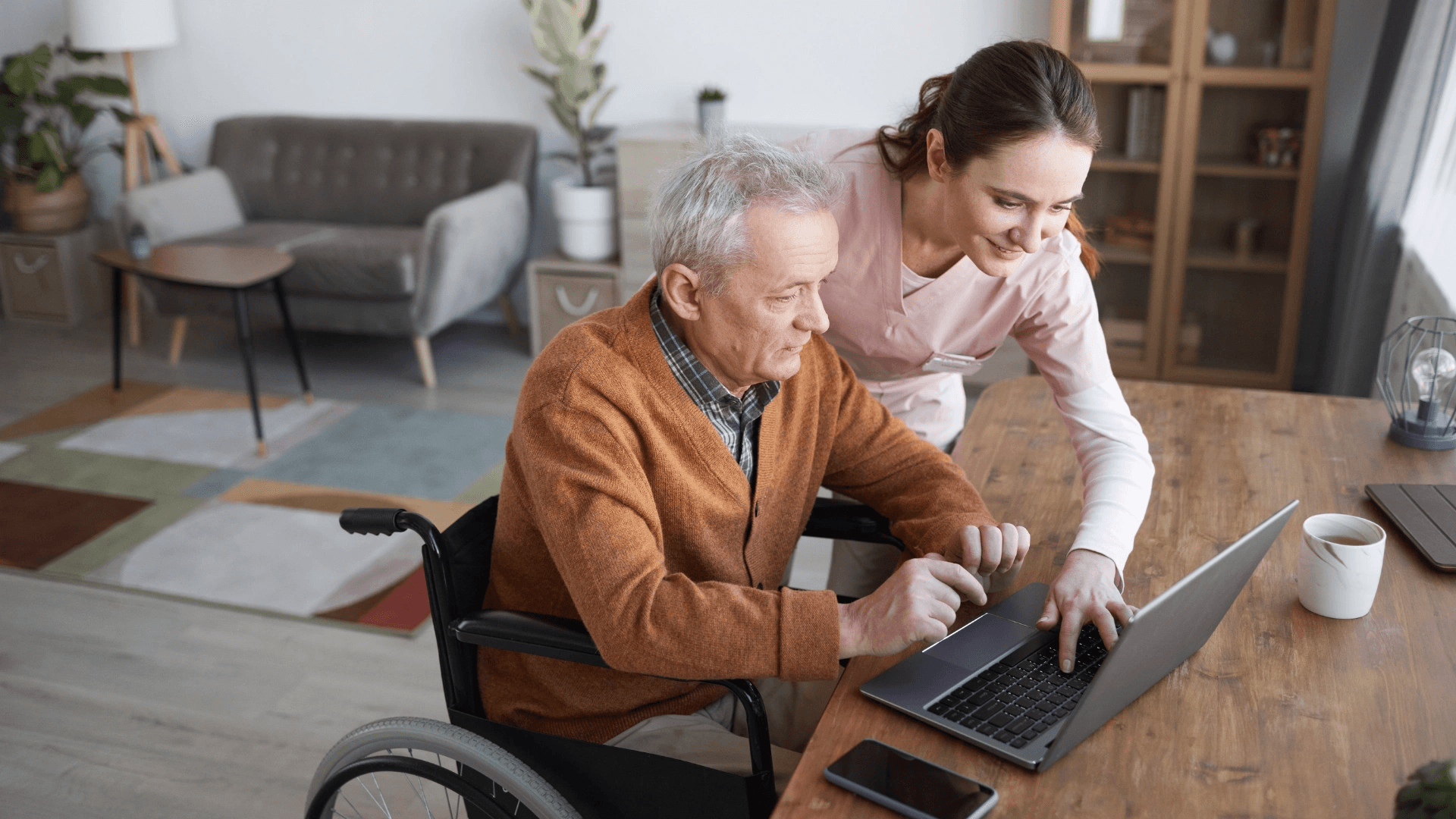 Personne recevant de l'aide à domicile